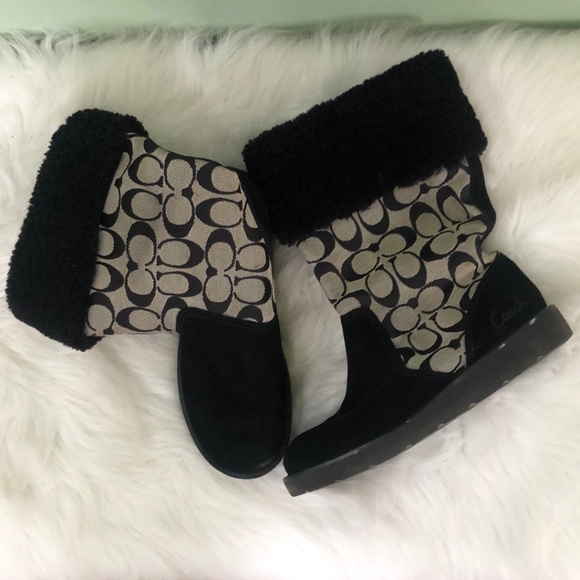 Coach Women's Black Boots Sz 6.5 - Picture 5 of 8